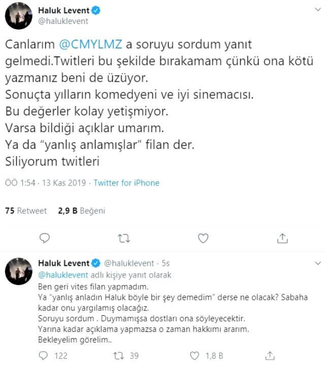 Cem Yılmazın Haluk Levente Gönderme Yaptığı İddiası Olay yarattı