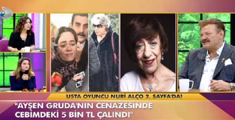 Nuri Alço, “Ayşen Gruda’nın cenazesinde cebimdeki 5 bin TL çalındı”