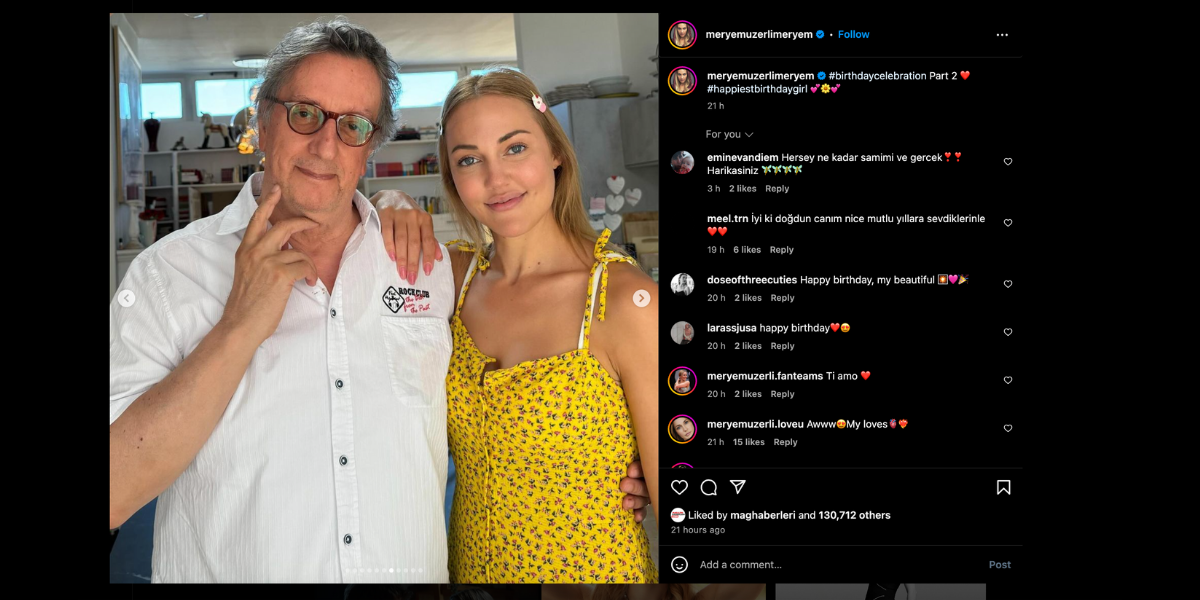 Meryem Uzerli Yeni Yaşını Ailesi İle Kutladı